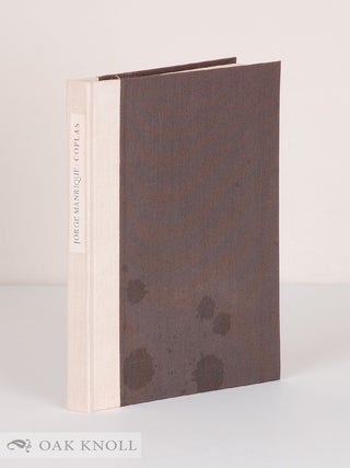 Order Nr. 141572 COPLAS: POR LA MUERTA DE SU PADRE. Jorge Manrique