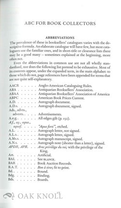 ABC FOR BOOK COLLECTORS 9TH ED.