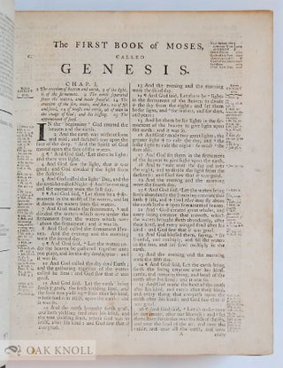 HOLY BIBLE CONTAINING THE OLD AND NEW TESTAMENTS NEWLY TRANSLATED OUT OF THE ORIGINAL TONGUES; AND WITH THE FORMER TRANSLATIONS