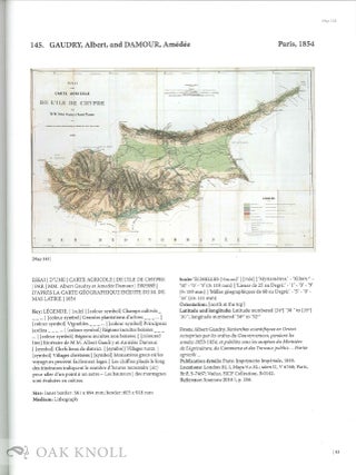 CYPRUS: THE BOOK OF MAPS. ANNOTATED CATALOGUE OF THE PRINTED MAPS OF CYPRUS, VOLUME 3: 18TH CENTURY TO 1885