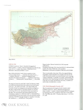 CYPRUS: THE BOOK OF MAPS. ANNOTATED CATALOGUE OF THE PRINTED MAPS OF CYPRUS, VOLUME 3: 18TH CENTURY TO 1885