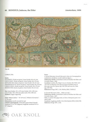 CYPRUS: THE BOOK OF MAPS. ANNOTATED CATALOGUE OF THE PRINTED MAPS OF CYPRUS, VOLUMES 1-3: 15TH CENTURY TO 1885