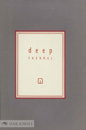 Order Nr. 141811 DEEP THERMAL. Clayton Eshleman