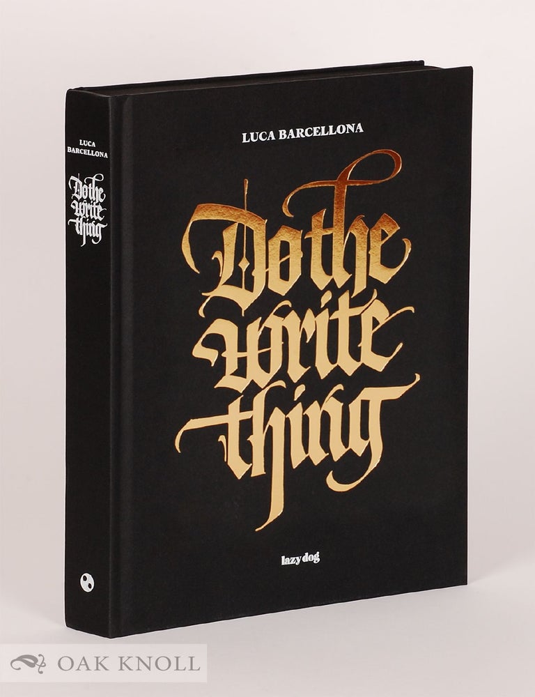 Order Nr. 141822 DO THE WRITE THING. Luca Barcellona.