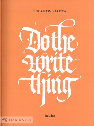 DO THE WRITE THING