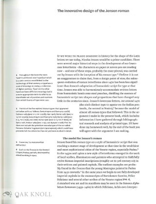 THE JENSON ROMAN, OR THE MOST INFLUENTIAL TYPE IN THE HISTORY OF PRINTING