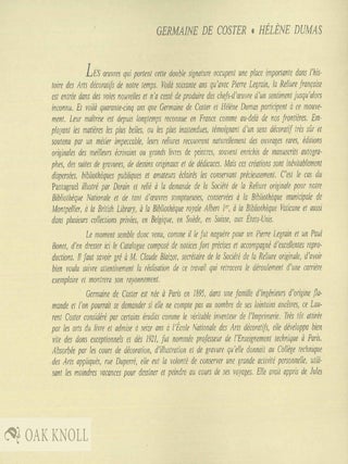 RELIURES 1935-1980.
