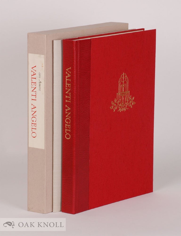 Order Nr. 141880 CON AMORE: VALENTI ANGELO. A BIBLIOGRAPHY 1971-1982. James Linden.