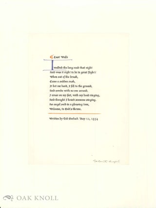 CON AMORE: VALENTI ANGELO. A BIBLIOGRAPHY 1971-1982.