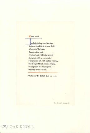 CON AMORE: VALENTI ANGELO. A BIBLIOGRAPHY 1971-1982.