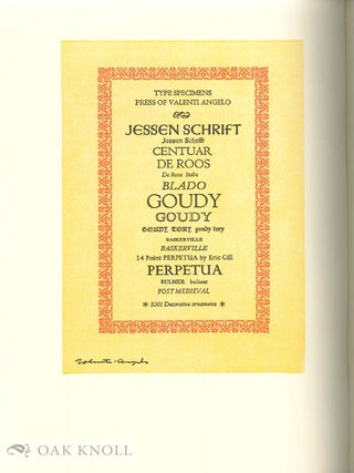 CON AMORE: VALENTI ANGELO. A BIBLIOGRAPHY 1971-1982.