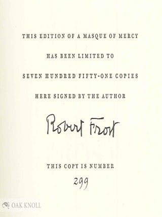 A MASQUE OF MERCY.