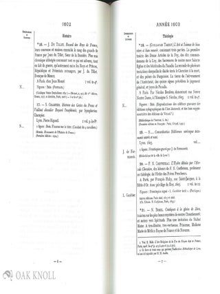 ÉTUDE SUR LES LIVRES À FIGURES ÉDITÉS EN FRANCE DE 1601 À 1660 AVEC XLV PLANCHES.