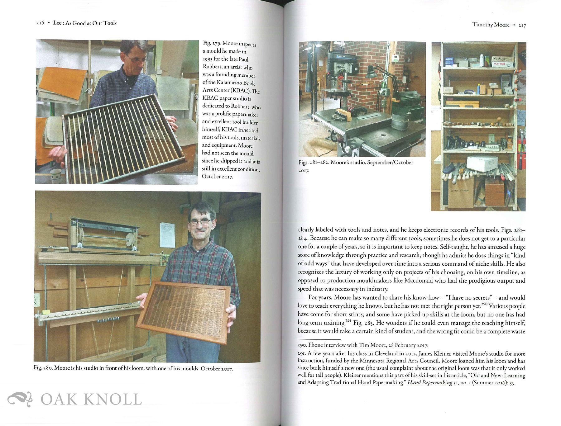 AS GOOD AS OUR TOOLS: EQUIPMENT AND TOOL MAKERS FOR HAND