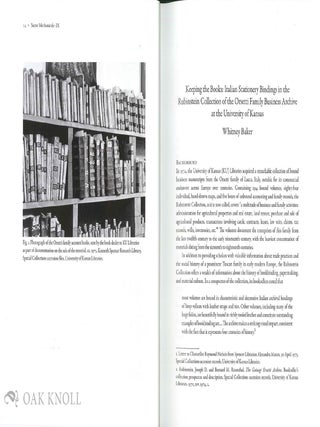 SUAVE MECHANICALS: ESSAYS ON THE HISTORY OF BOOKBINDING. VOL. 9.