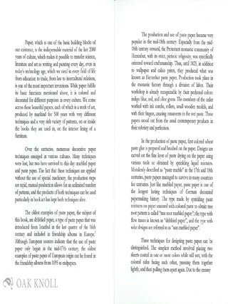 A HISTORY OF "PASTE PAPER".