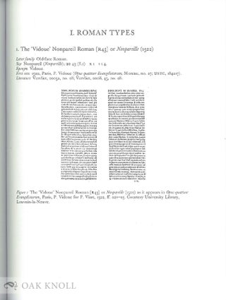 FRENCH RENAISSANCE PRINTING TYPES: A CONSPECTUS