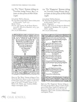 FRENCH RENAISSANCE PRINTING TYPES: A CONSPECTUS