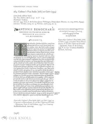 FRENCH RENAISSANCE PRINTING TYPES: A CONSPECTUS