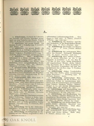 DEUTSCHES ANONYMEN-LEXIKON, 1501-1850.