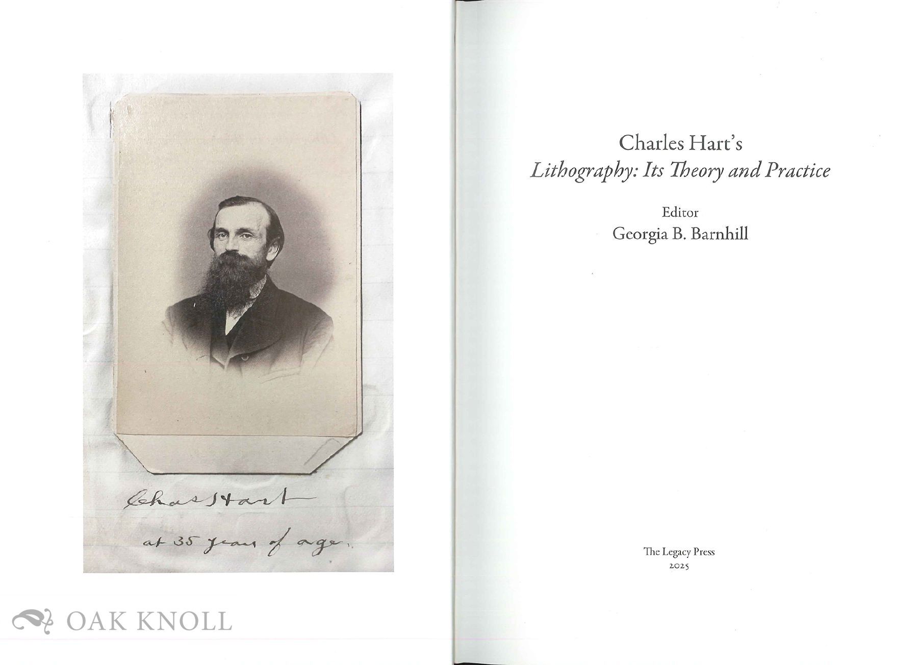 CHARLES HART'S LITHOGRAPHY: ITS THEORY AND PRACTICE | Georgia B
