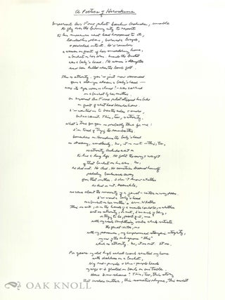 A POETICS OF HIROSHIMA.