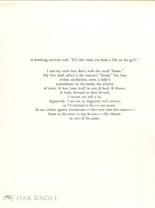A POETICS OF HIROSHIMA.