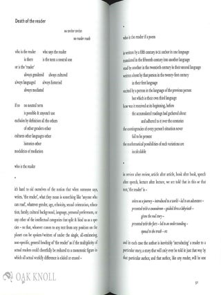 THE BOOK UNHINGED: MISCELLANEOUS WRITINGS ON THE BRINK