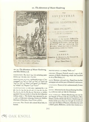 THE HOUSE OF NEWBERY: ILLUSTRATED BOOKS FOR YOUNG READERS, 1740-1800. A CATALOGUE OF THE COLLECTION IN THE COTSEN CHILDREN'S LIBRARY.