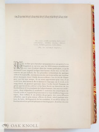 ETUDE BIOGRAPHIQUE & BIBLIOGRAPHIQUE SUR SYMPHORIEN CHAMPIER.
