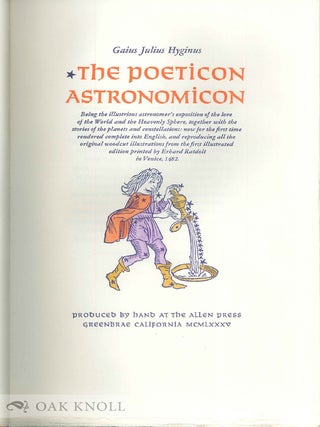 THE POETICON ASTRONOMICON.