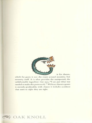 A POET'S ALPHABET OF INFLUENCES.