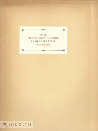 Order Nr. 142555 OVER PIERRE SIMON FOURNIER EN DE BOEKLETTER FOURNIER