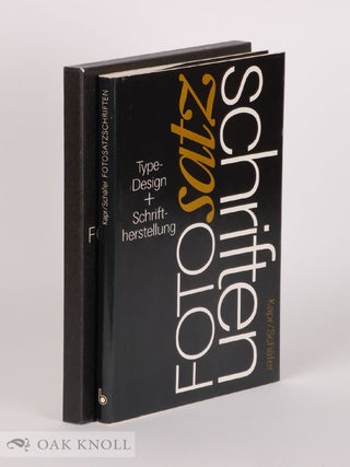 Order Nr. 142578 FOTOSATZSCHRIFTEN. TYPE-DESIGN UND SCHRIFTHERSTELLUNG. Albert Kapr