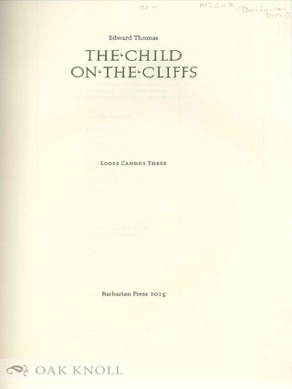 THE CHILD ON THE CLIFFS.