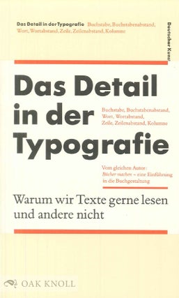 Order Nr. 142651 DETAIL IN DER TYPOGRAFIE.DAS. Jost Hochuli