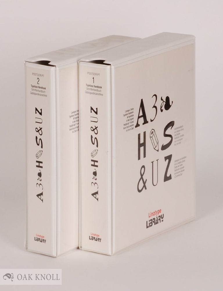 Order Nr. 142683 LINOTYPE LIBRARY. TYPEFACE HANDBOOK. TWO VOLUMES.