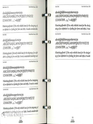 LINOTYPE LIBRARY. TYPEFACE HANDBOOK. TWO VOLUMES.