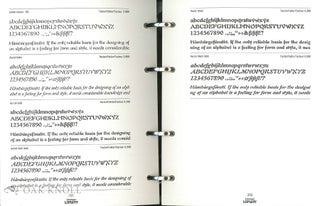 LINOTYPE LIBRARY. TYPEFACE HANDBOOK. TWO VOLUMES.