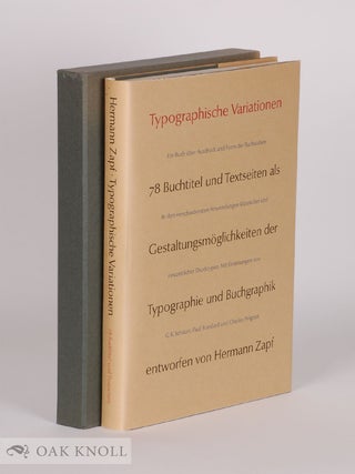 Order Nr. 142813 TYPOGRAPHISCHE VARIATIONEN, 78 BUCHTITEL UND TEXTSEITEN ALS...