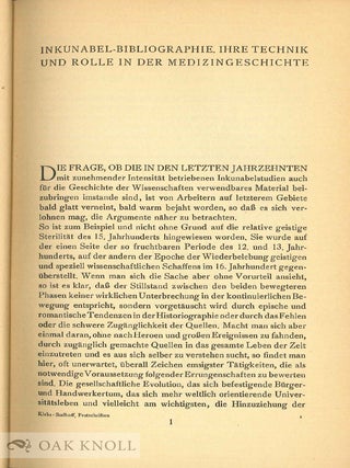 DIE ERSTEN GEDRUCKTEN PESTSCHRIFTEN.