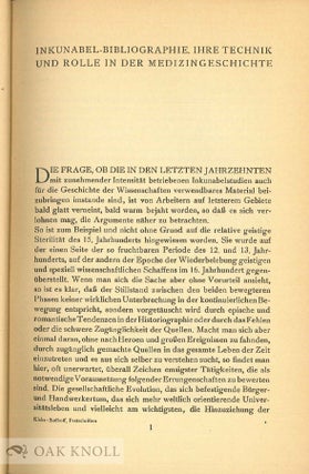 DIE ERSTEN GEDRUCKTEN PESTSCHRIFTEN.