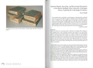 SUAVE MECHANICALS: ESSAYS ON THE HISTORY OF BOOKBINDING, VOLUME 1