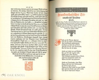 KLASSISCHE FRAKTUR- & ANTIQUASCHRIFTEN DES SECHZEHNTEN BIS ACHTZEHNTEN JAHRHUNDERTS.