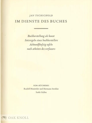 IM DIENSTE DES BUCHES.
