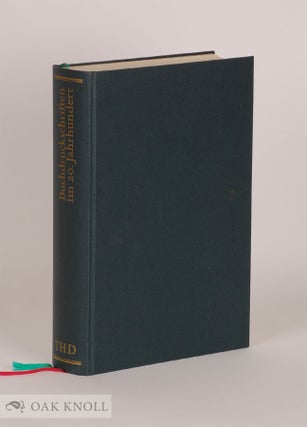 Order Nr. 142949 BUCHDRUCKSCHRIFTEN IM 20. JAHRHUNDERT. Philipp Bertheau