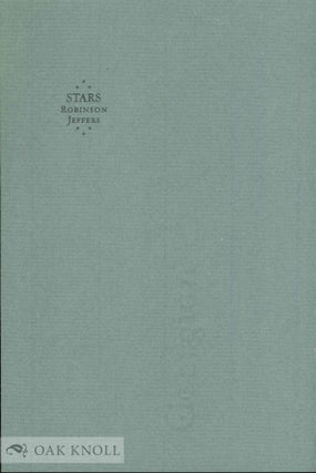 Order Nr. 142954 STARS. Robinson Jeffers