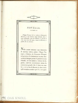 NOVELLA DI GAETANO FORNASINI, LETTA IN UN' ADUNANZA D' AMICI.