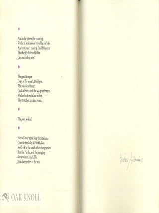 THE POET IS DEAD.