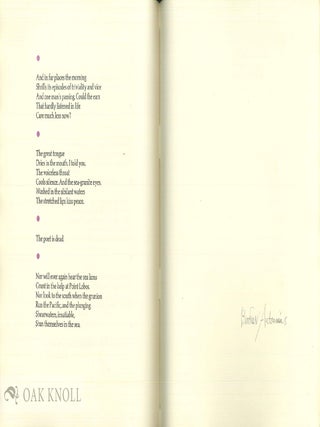 THE POET IS DEAD.